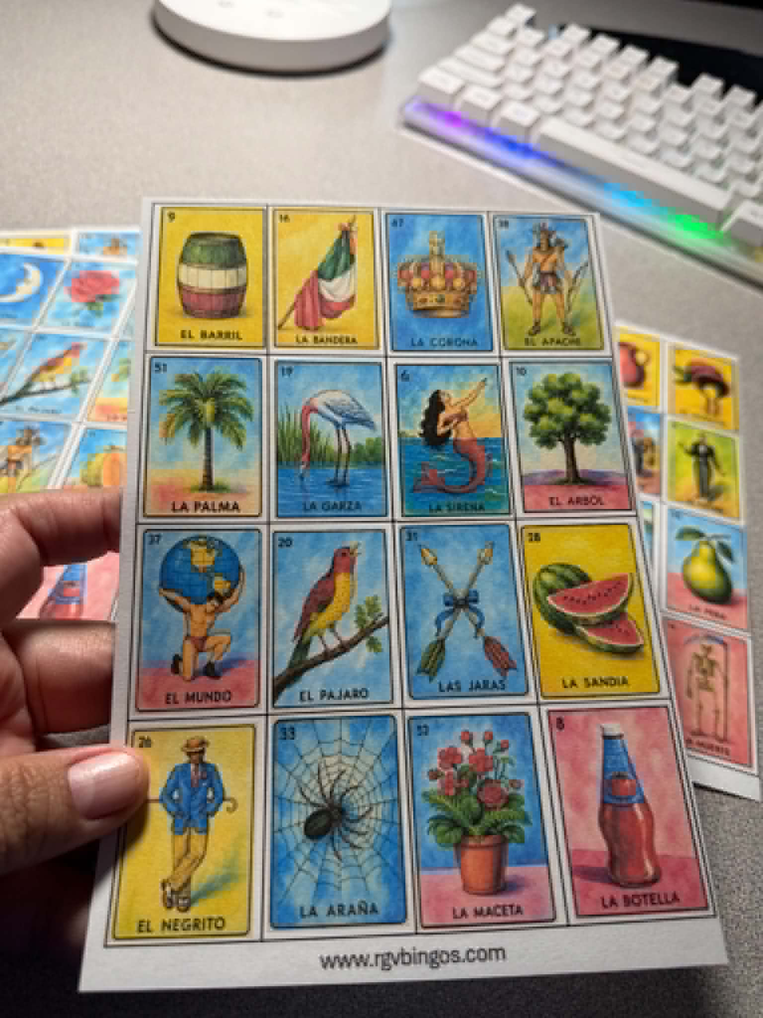200 Modern Mexican Lotería Cards – Digital Download - NO Repeats! Todas Diferentes.