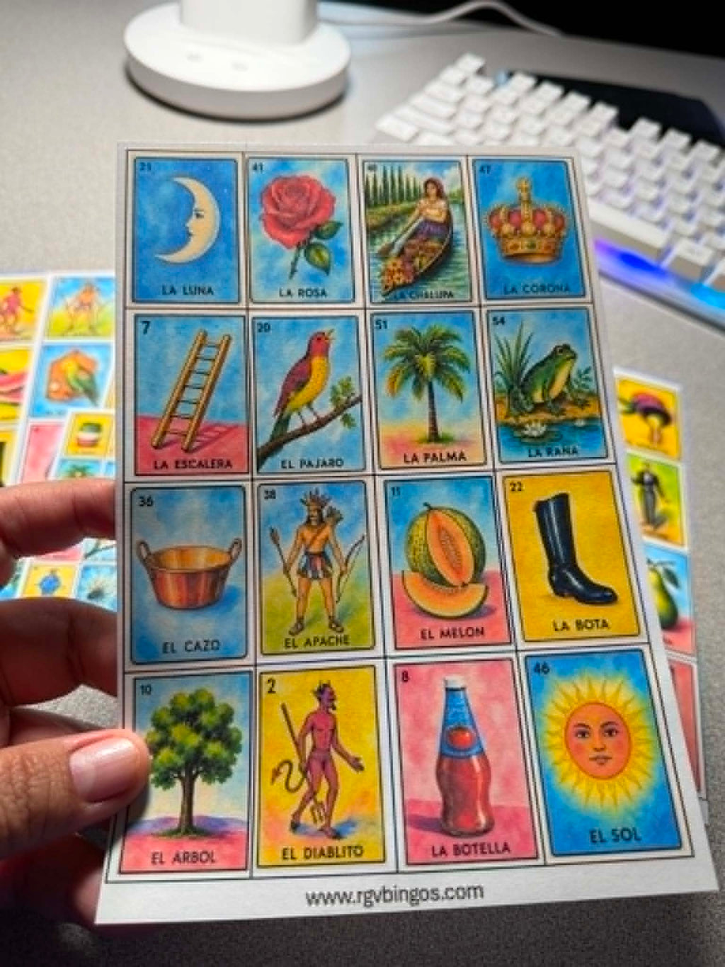 200 Modern Mexican Lotería Cards – Digital Download - NO Repeats! Todas Diferentes.